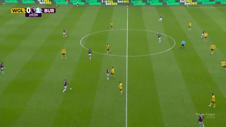 Wolves - Burnley (Gol Flemming 30')